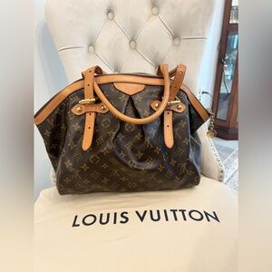 Louis Vuitton GM Tivoli Tote Bag Brown Canvas Monogram AUTHENTIC